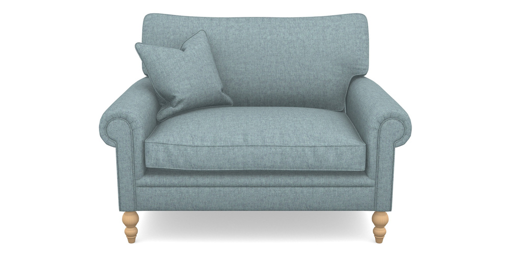 Product photograph of Aldingbourne Snuggler In Easy Clean Plain - Polar from Sofas and Stuff Limited