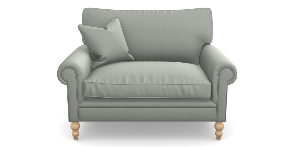 Product photograph of Aldingbourne Snuggler In House Velvet - Elephant from Sofas and Stuff Limited