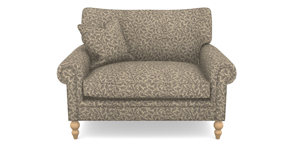 Product photograph of Aldingbourne Snuggler In V A Drawn From Nature Collection - Oak Tree - Grey from Sofas and Stuff Limited