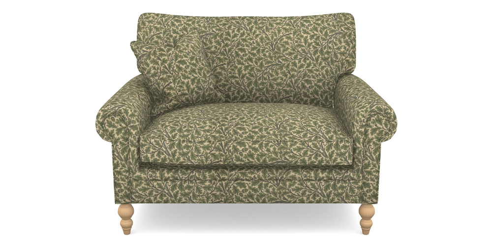 Product photograph of Aldingbourne Snuggler In V A Drawn From Nature Collection - Oak Tree - Light Green from Sofas and Stuff Limited