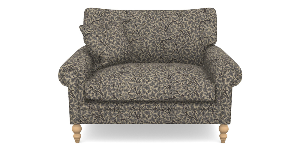 Product photograph of Aldingbourne Snuggler In V A Drawn From Nature Collection - Oak Tree - Navy from Sofas and Stuff Limited