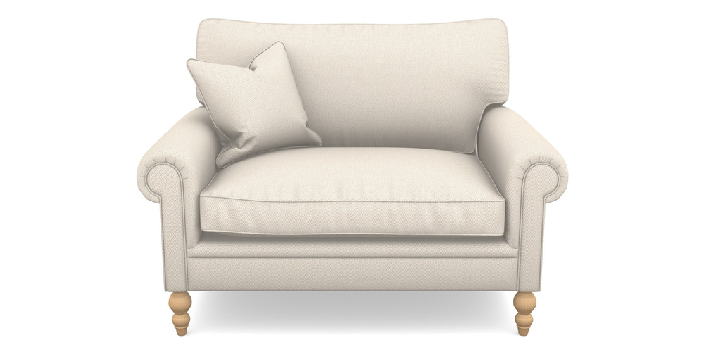 Product photograph of Aldingbourne Snuggler In Two Tone Plain - Calico from Sofas and Stuff Limited