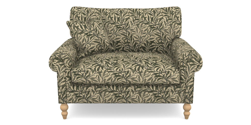 Product photograph of Aldingbourne Snuggler In V A Drawn From Nature - Willow Bough Large - Dark Green from Sofas and Stuff Limited