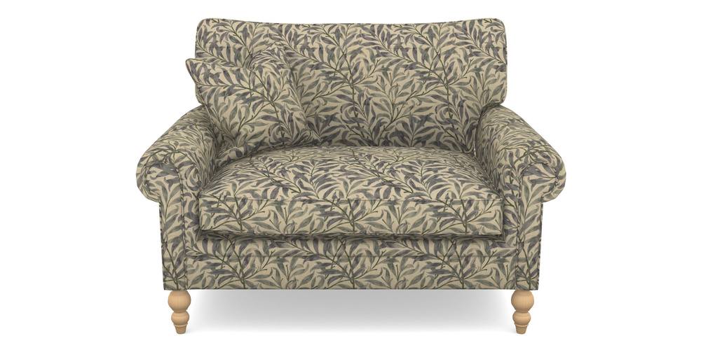 Product photograph of Aldingbourne Snuggler In V A Drawn From Nature - Willow Bough Large - Duck Egg from Sofas and Stuff Limited