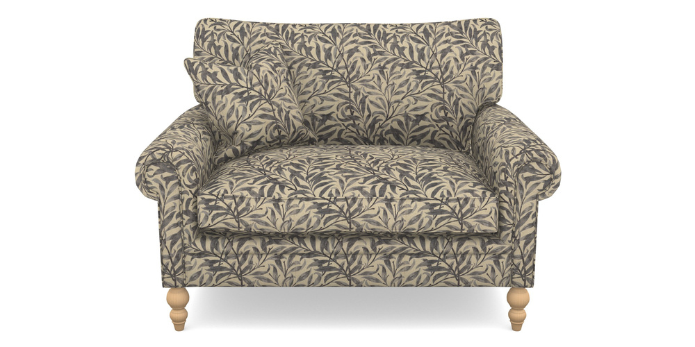 Product photograph of Aldingbourne Snuggler In V A Drawn From Nature - Willow Bough Large - Navy from Sofas and Stuff Limited