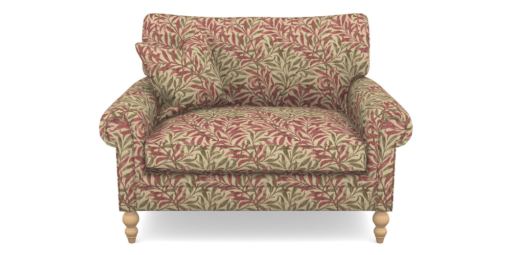 Product photograph of Aldingbourne Snuggler In V A Drawn From Nature - Willow Bough Large - Red from Sofas and Stuff Limited