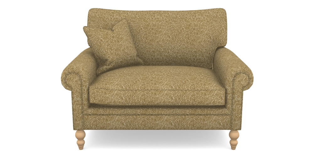 Product photograph of Aldingbourne Snuggler In V A Drawn From Nature Collection - Willow - Gold from Sofas and Stuff Limited