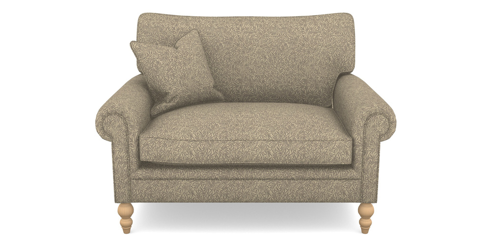 Product photograph of Aldingbourne Snuggler In V A Drawn From Nature Collection - Willow - Grey from Sofas and Stuff Limited