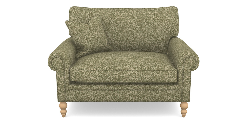 Product photograph of Aldingbourne Snuggler In V A Drawn From Nature Collection - Willow - Light Green from Sofas and Stuff Limited