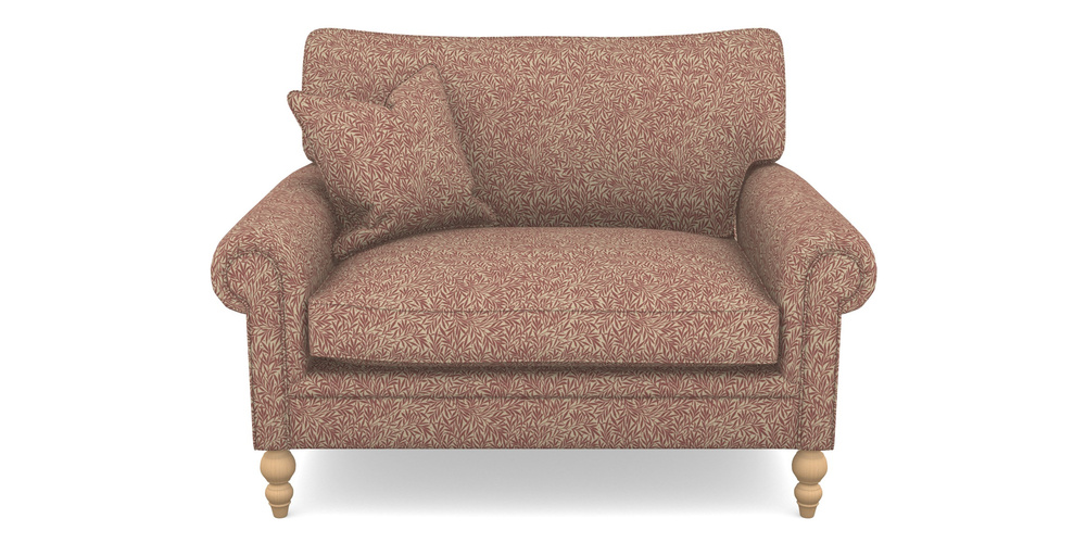 Product photograph of Aldingbourne Snuggler In V A Drawn From Nature Collection - Willow - Red from Sofas and Stuff Limited