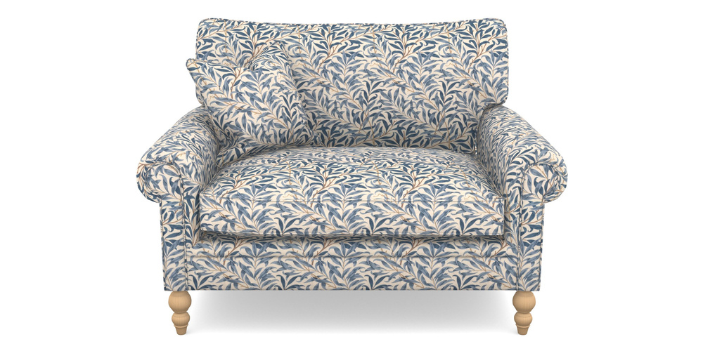 Product photograph of Aldingbourne Snuggler In William Morris Collection - Willow Boughs - Woad from Sofas and Stuff Limited