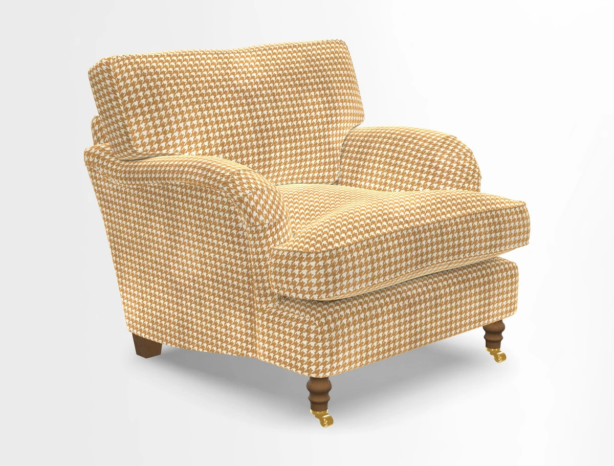 Alwinton chair in Linwood Tango Velvet Sapphire