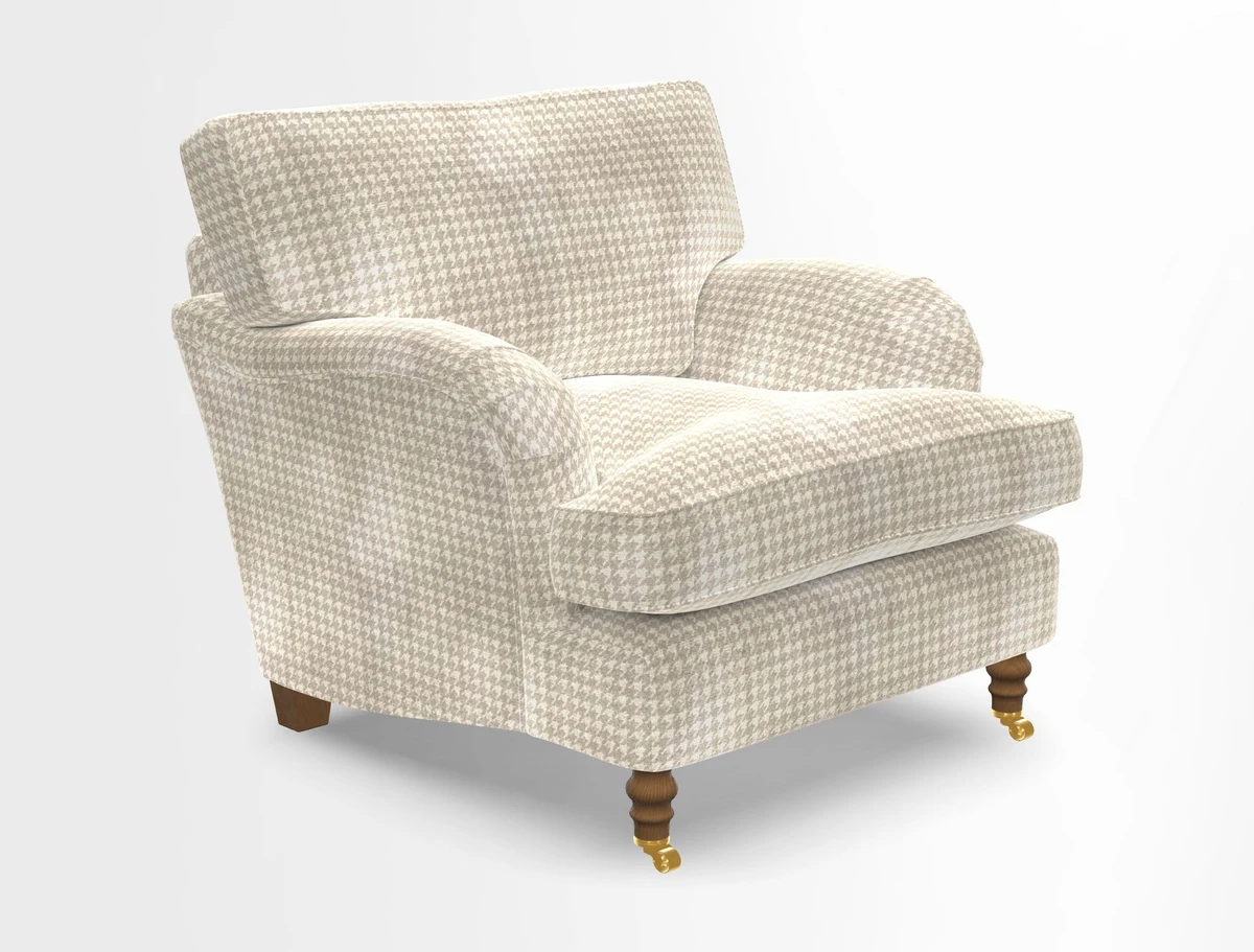 Alwinton chair in Linwood Tango Velvet Sapphire