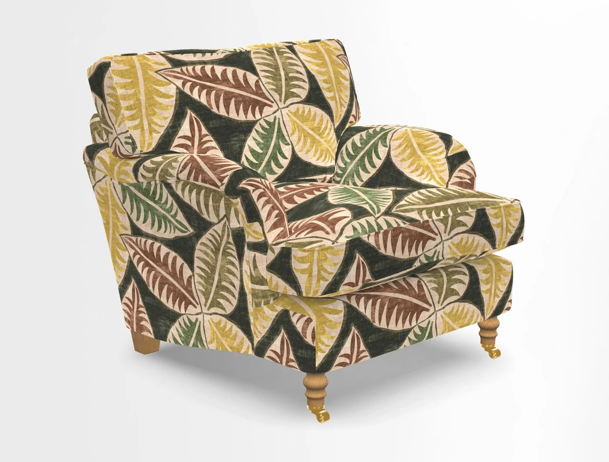 Alwinton chair in Linwood Tango Velvet Sapphire
