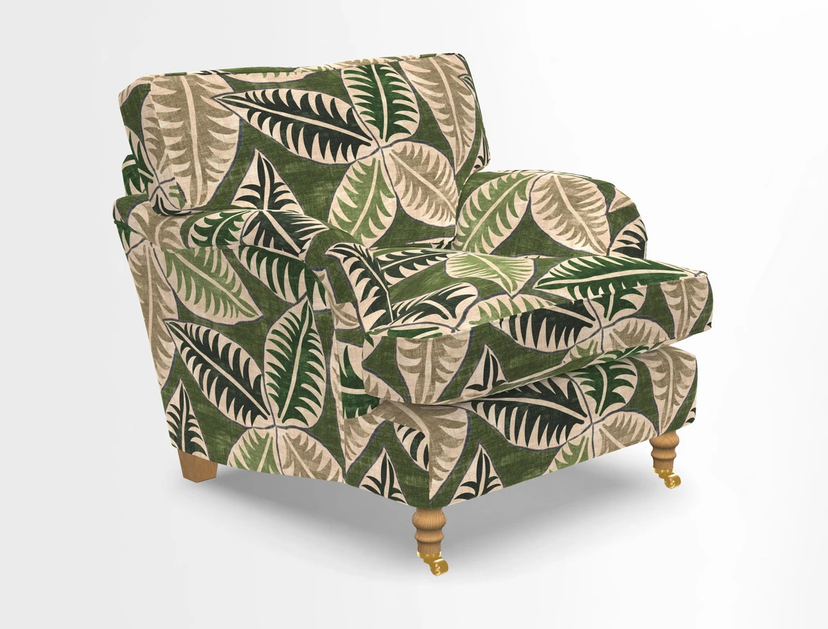 Alwinton chair in Linwood Tango Velvet Sapphire