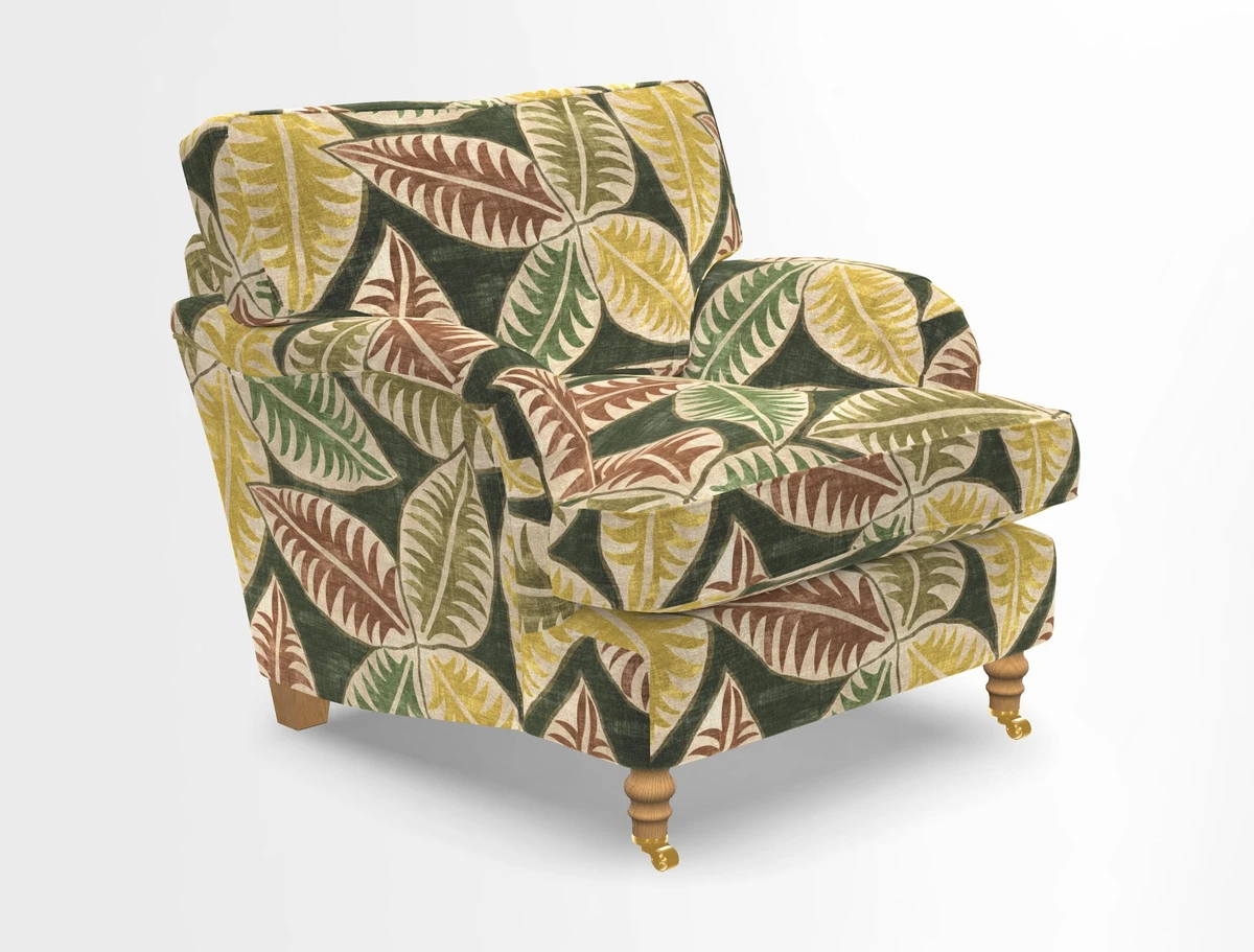 Alwinton chair in Linwood Tango Velvet Sapphire