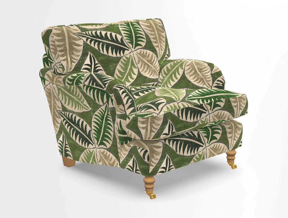 Alwinton chair in Linwood Tango Velvet Sapphire