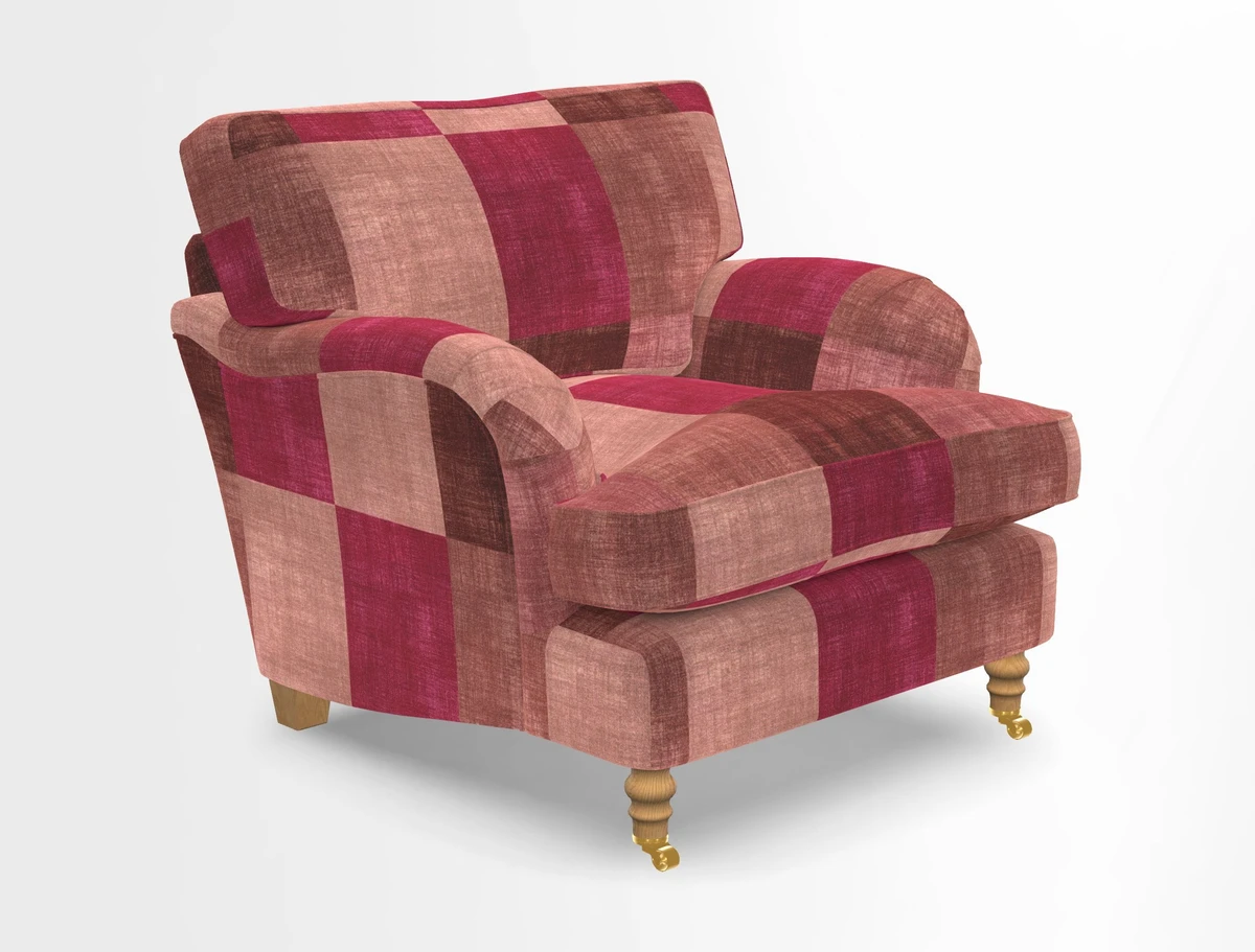 Alwinton chair in Linwood Tango Velvet Sapphire