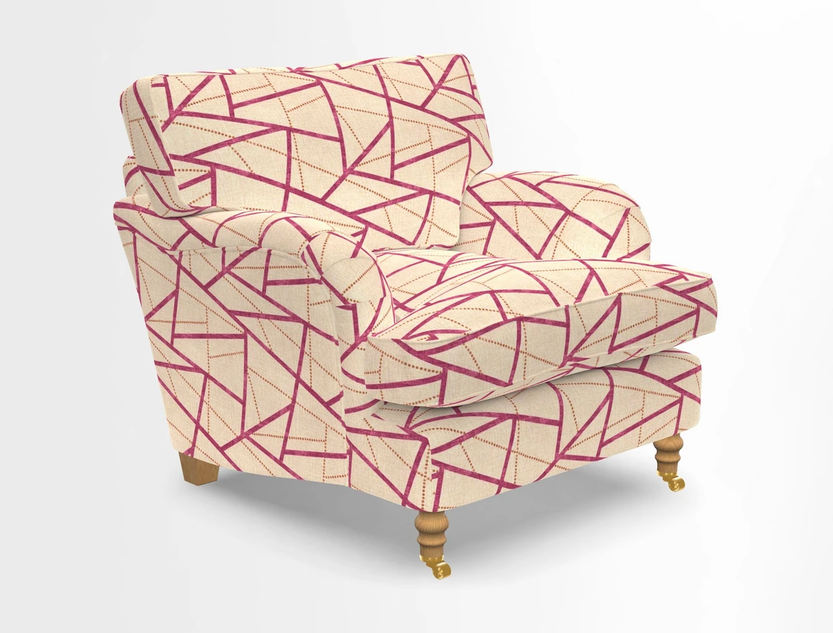 Alwinton chair in Linwood Tango Velvet Sapphire