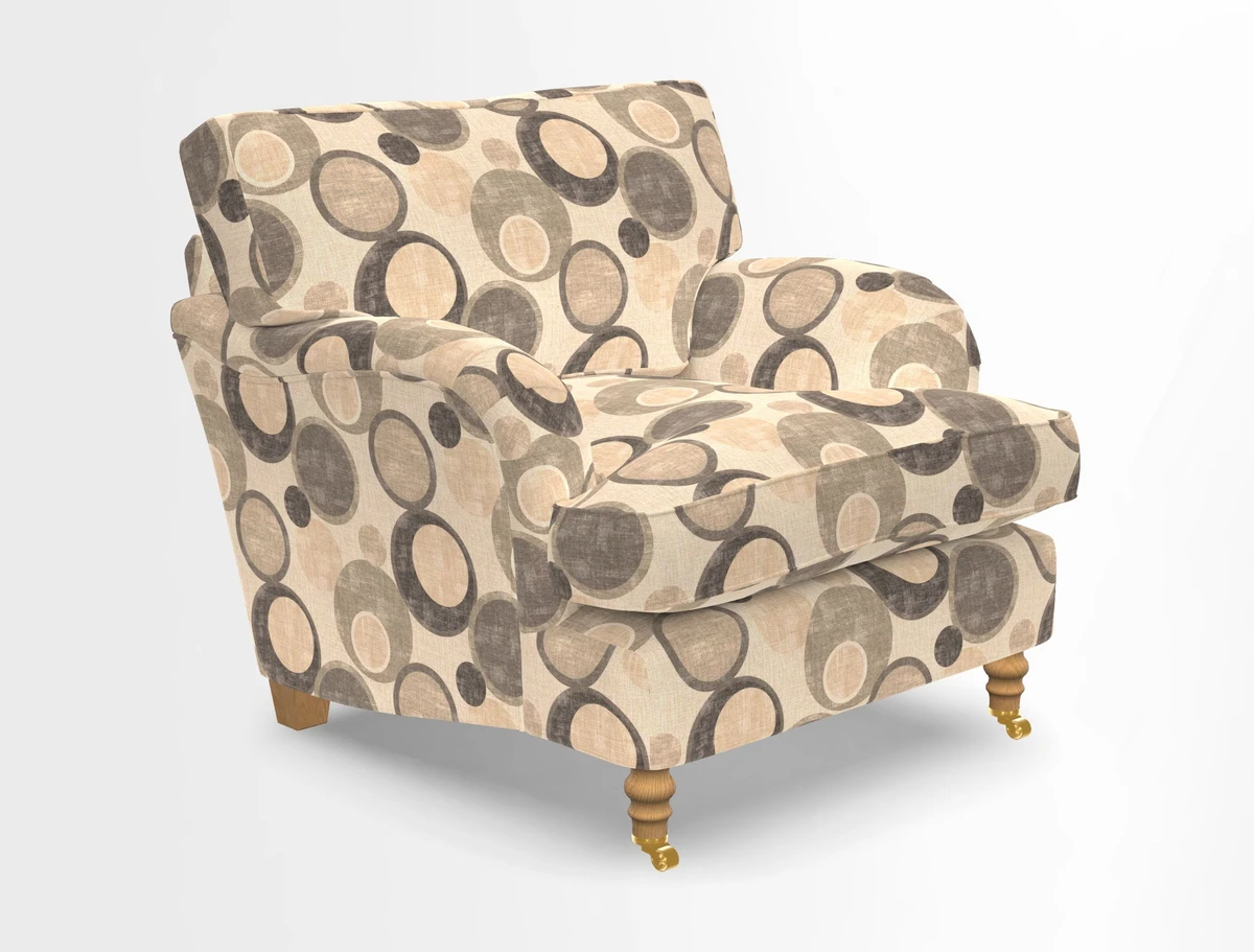 Alwinton chair in Linwood Tango Velvet Sapphire