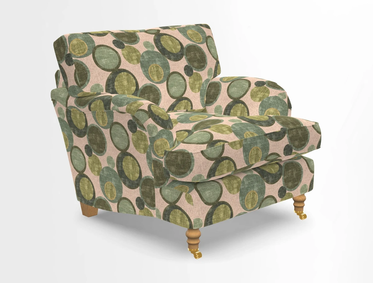 Alwinton chair in Linwood Tango Velvet Sapphire