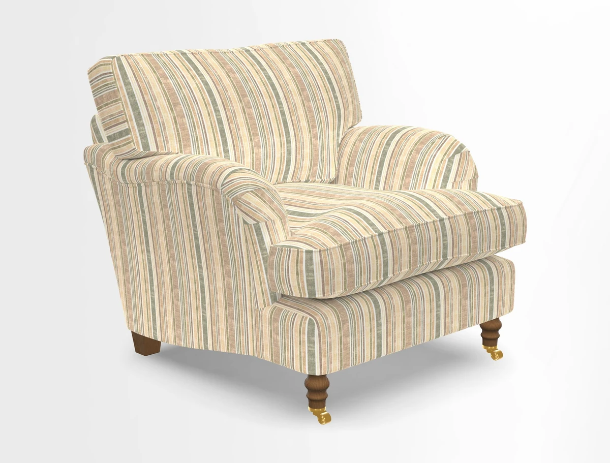 Alwinton chair in Linwood Tango Velvet Sapphire