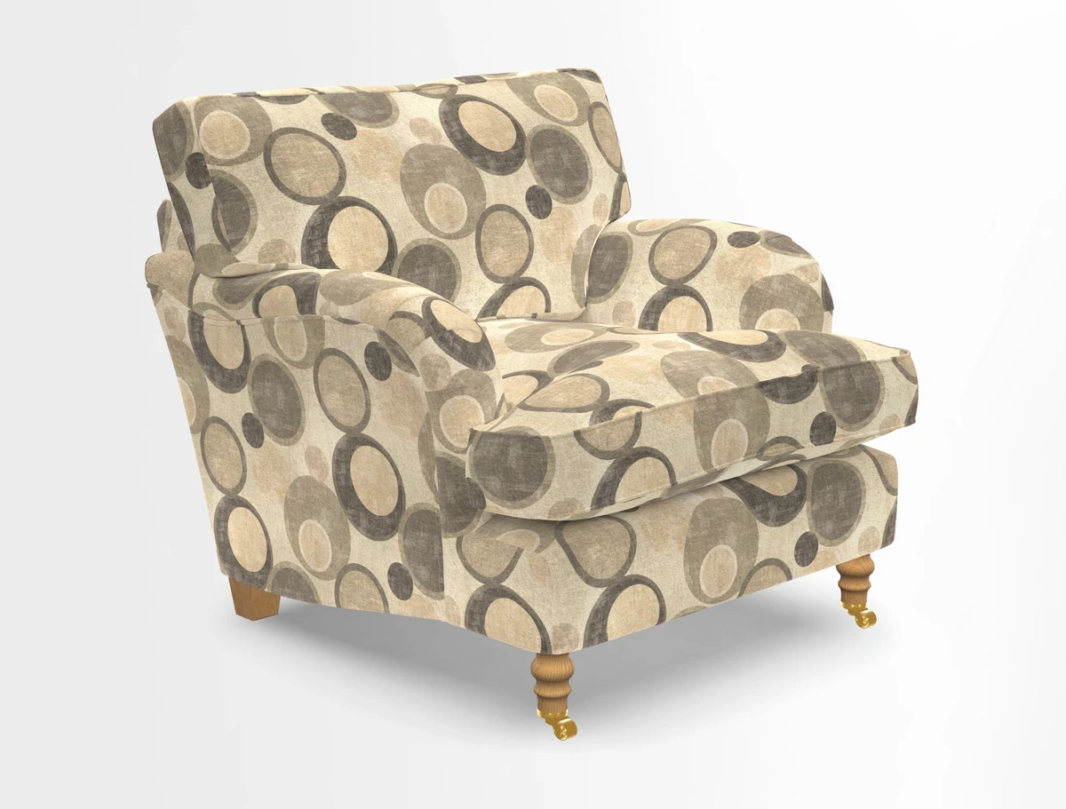 Alwinton chair in Linwood Tango Velvet Sapphire
