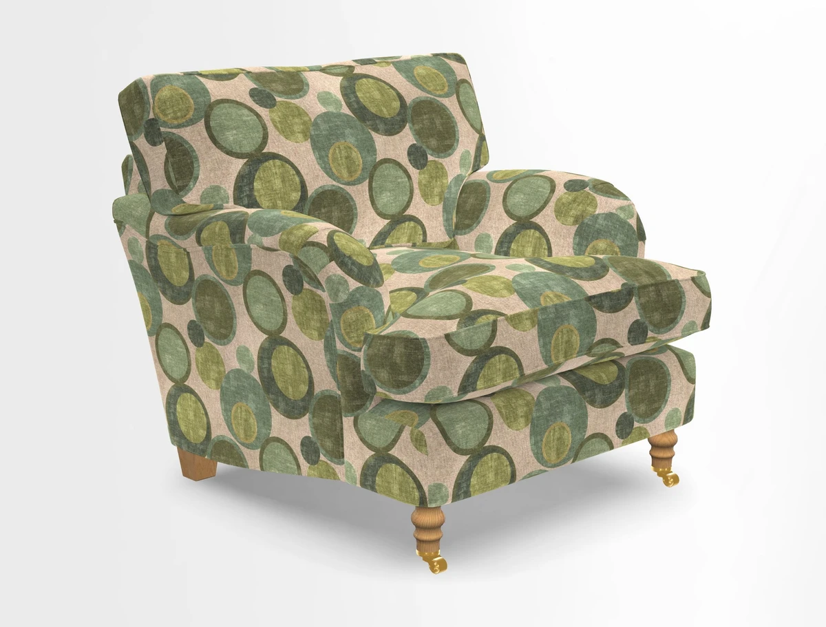 Alwinton chair in Linwood Tango Velvet Sapphire
