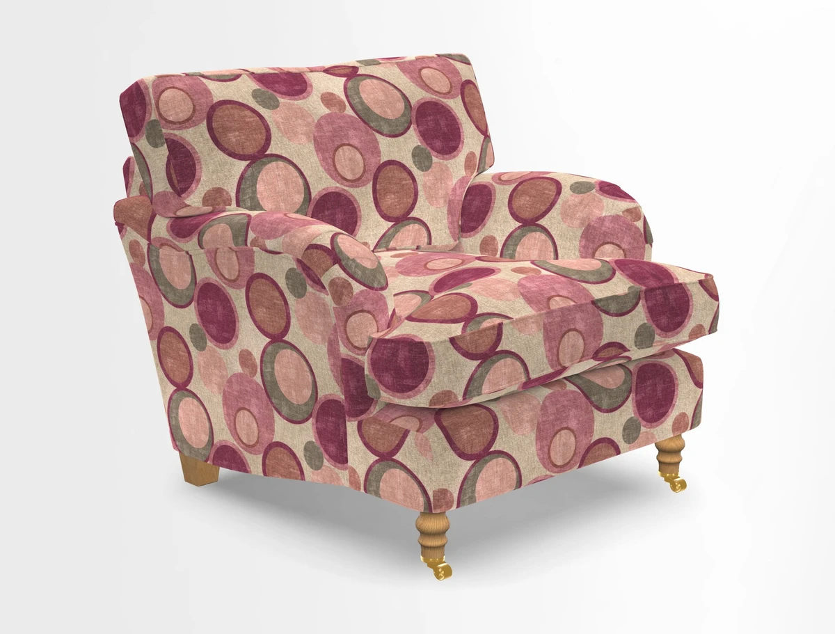 Alwinton chair in Linwood Tango Velvet Sapphire