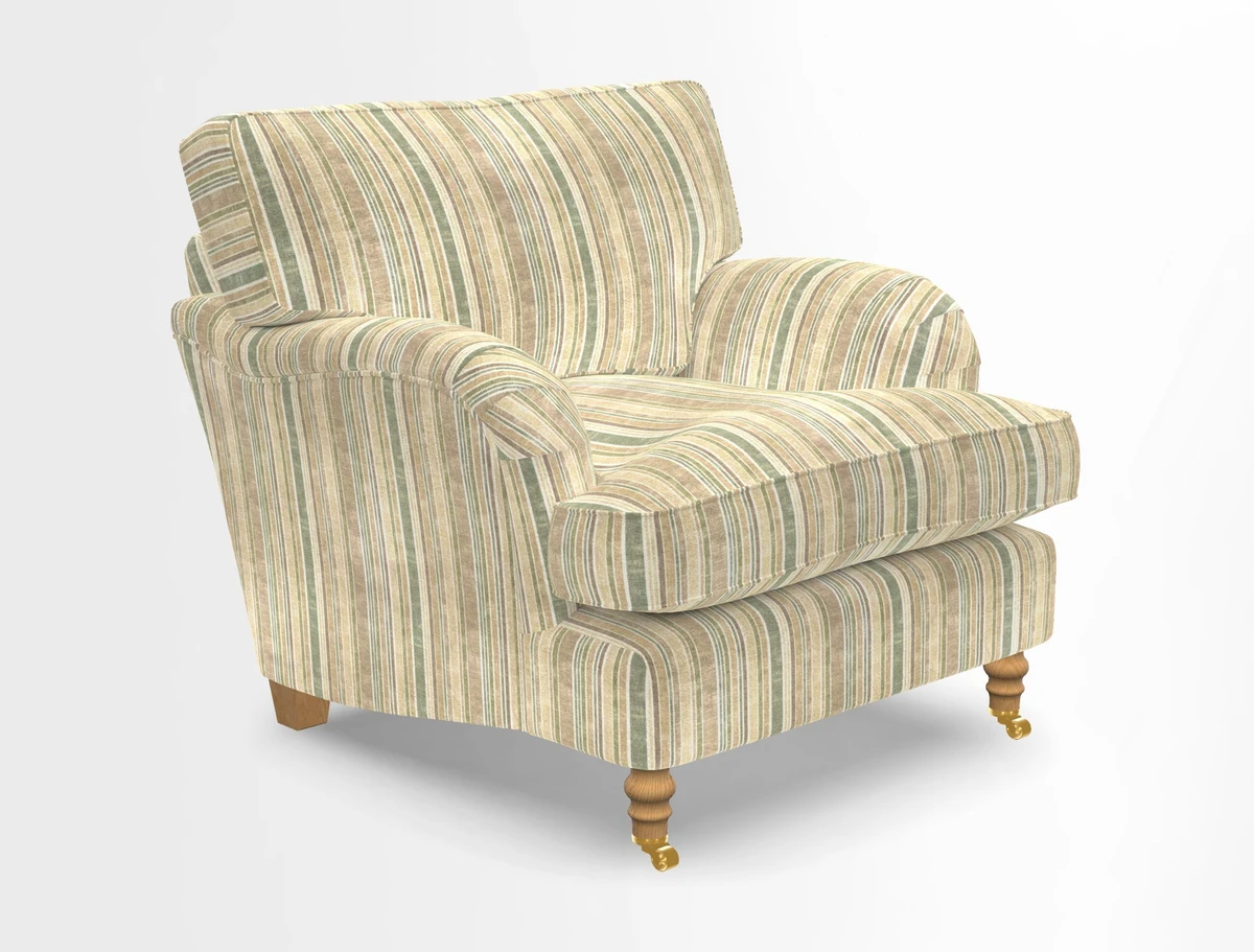 Alwinton chair in Linwood Tango Velvet Sapphire