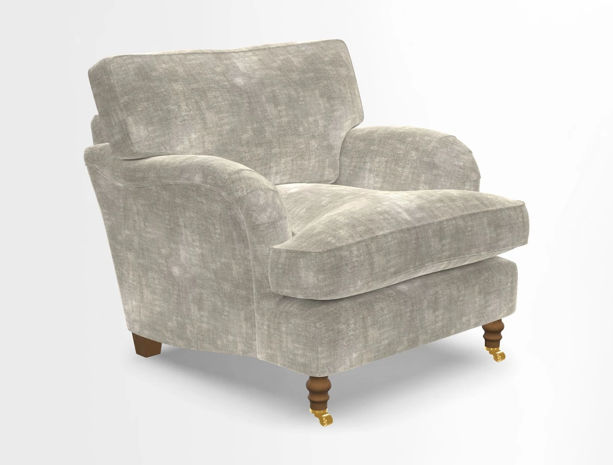 Alwinton chair in Linwood Tango Velvet Sapphire