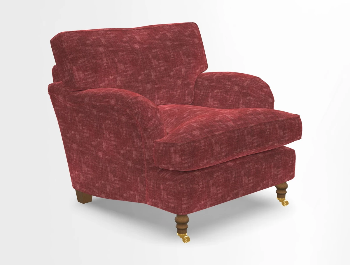 Alwinton chair in Linwood Tango Velvet Sapphire