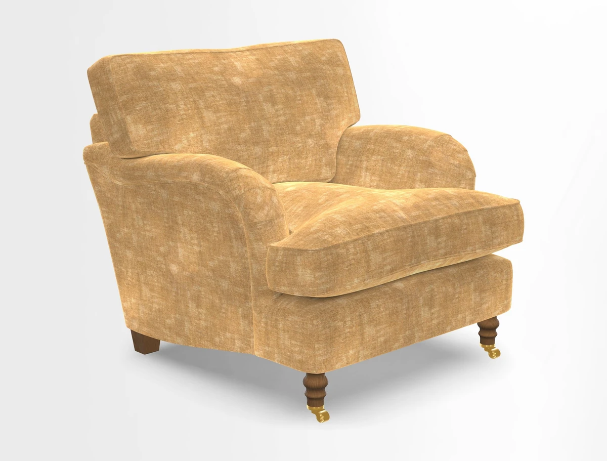 Alwinton chair in Linwood Tango Velvet Sapphire