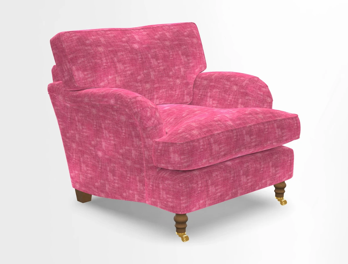Alwinton chair in Linwood Tango Velvet Sapphire