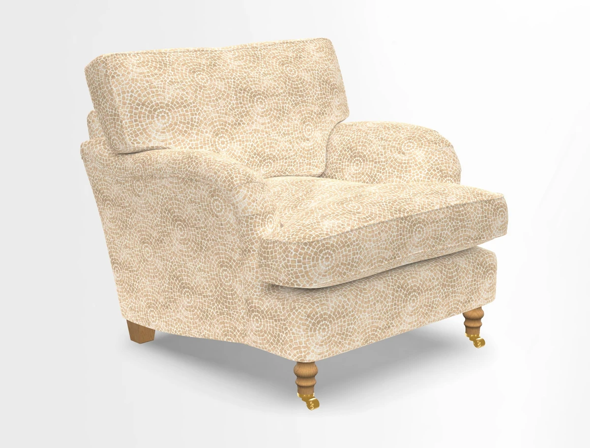 Alwinton chair in Linwood Tango Velvet Sapphire