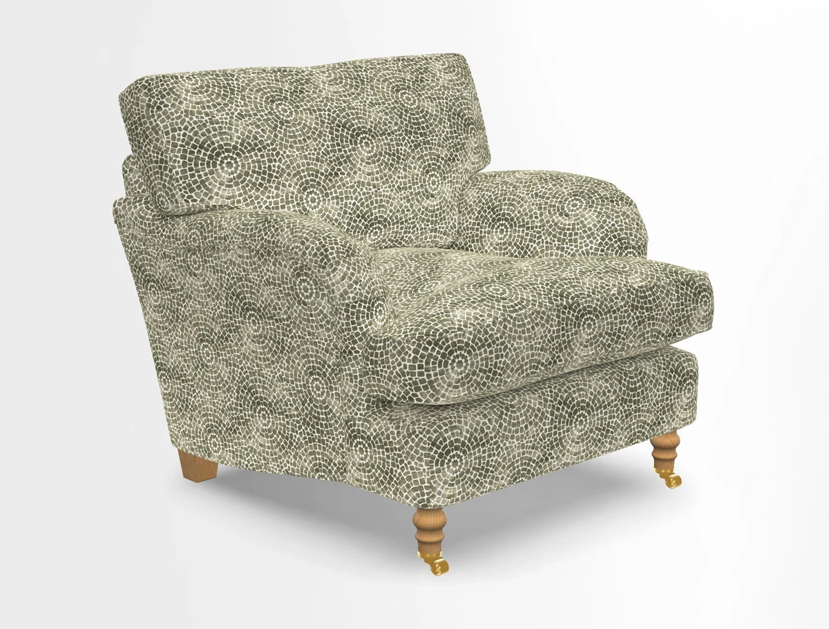 Alwinton chair in Linwood Tango Velvet Sapphire