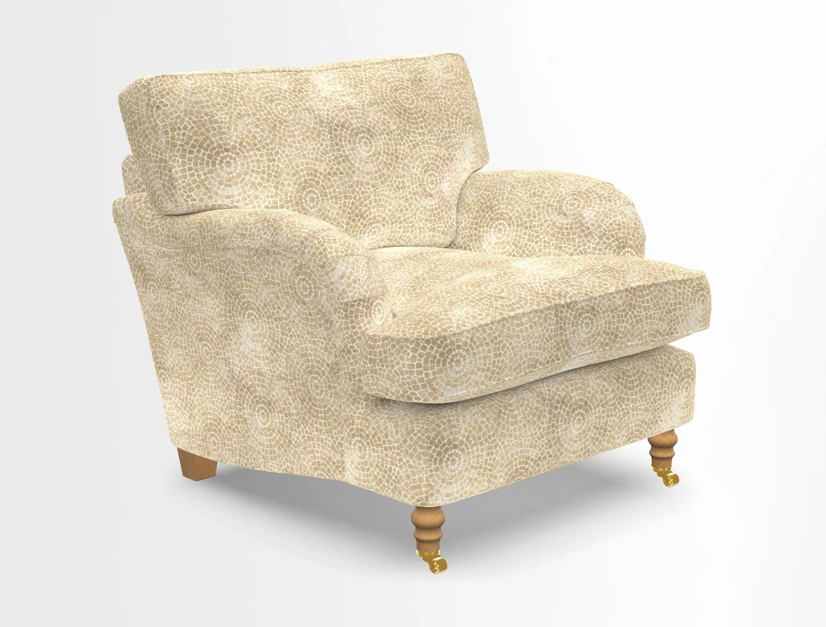 Alwinton chair in Linwood Tango Velvet Sapphire