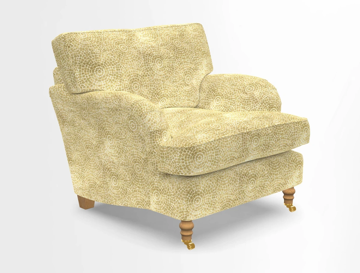 Alwinton chair in Linwood Tango Velvet Sapphire