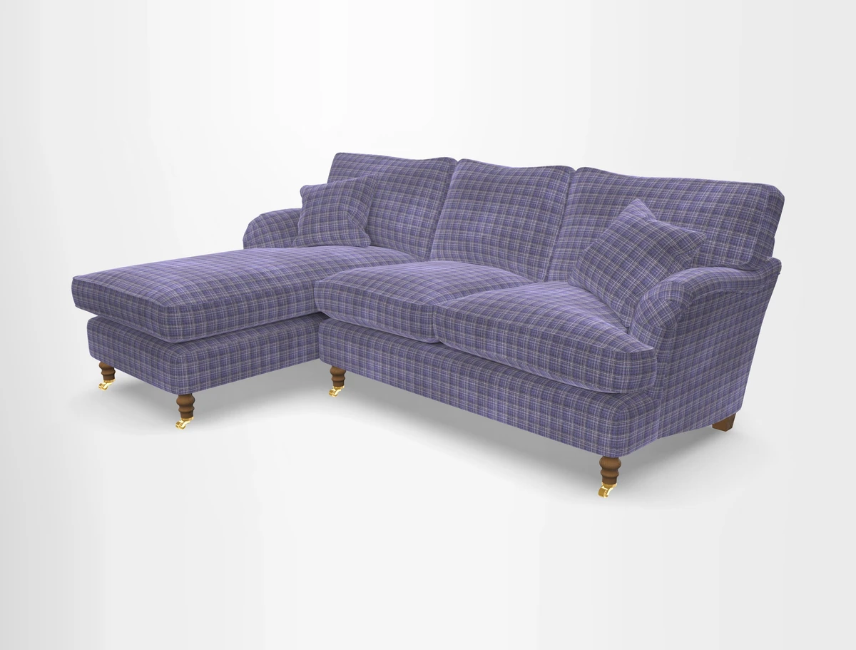 Alwinton chaise LHF in Floral Linen Lela Mystery