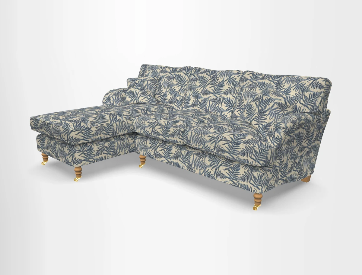 Alwinton chaise LHF in Floral Linen Lela Mystery