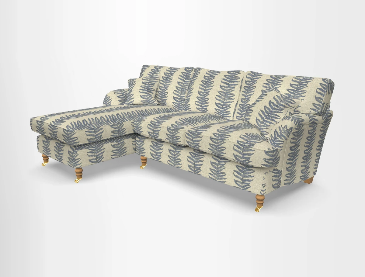 Alwinton chaise LHF in Floral Linen Lela Mystery