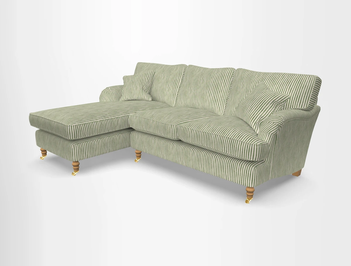 Alwinton chaise LHF in Floral Linen Lela Mystery