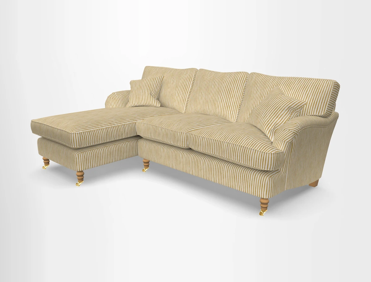 Alwinton chaise LHF in Floral Linen Lela Mystery