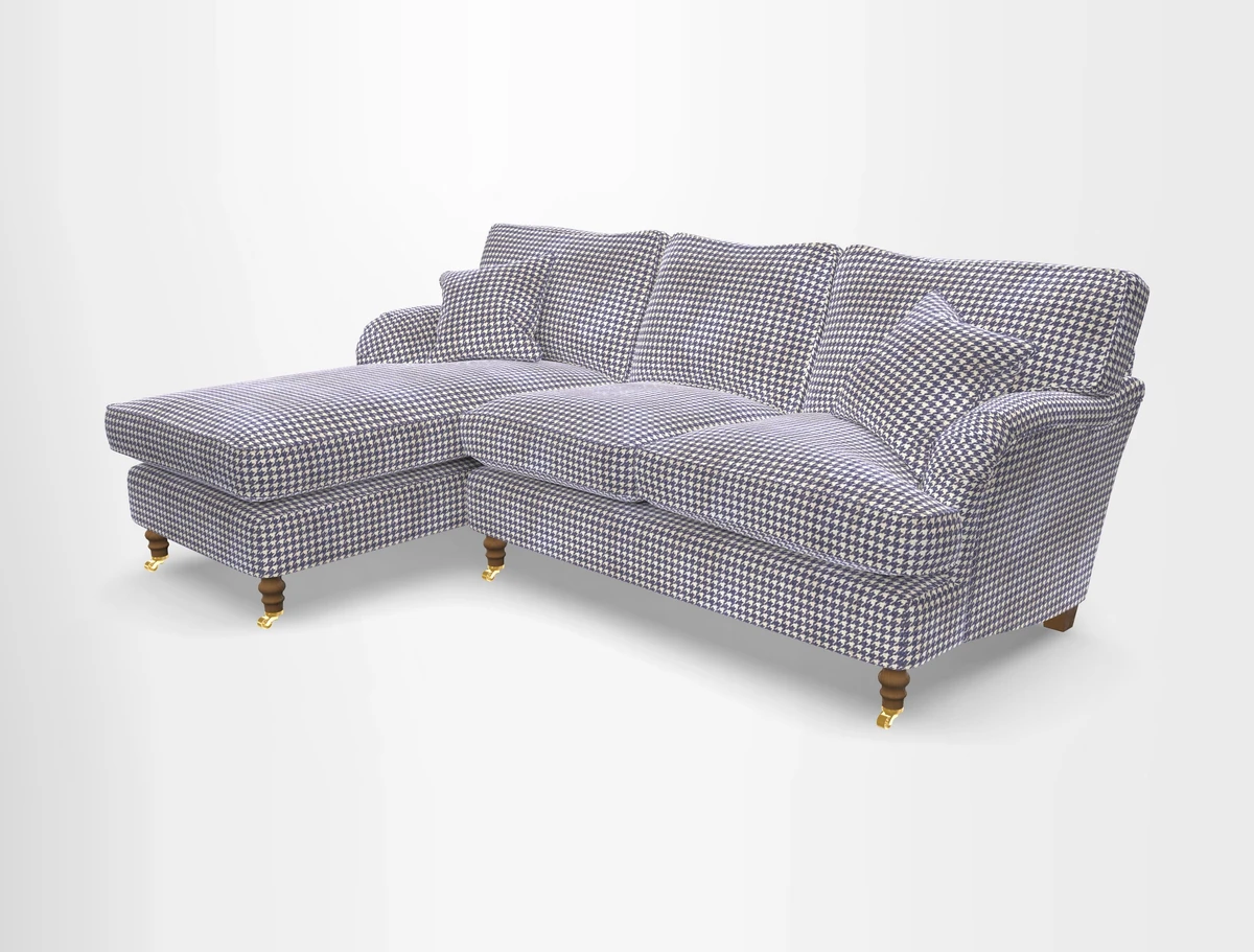Alwinton chaise LHF in Floral Linen Lela Mystery