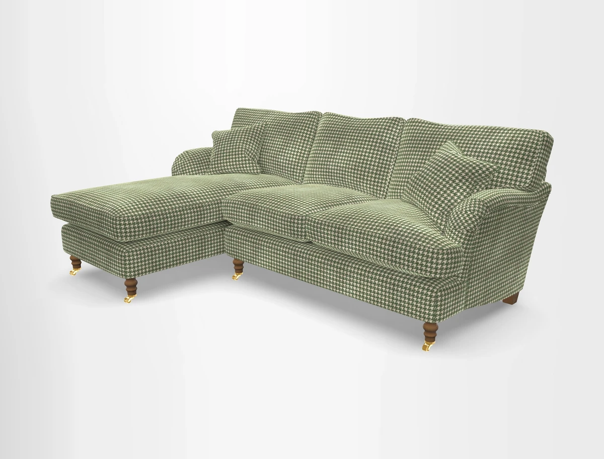 Alwinton chaise LHF in Floral Linen Lela Mystery