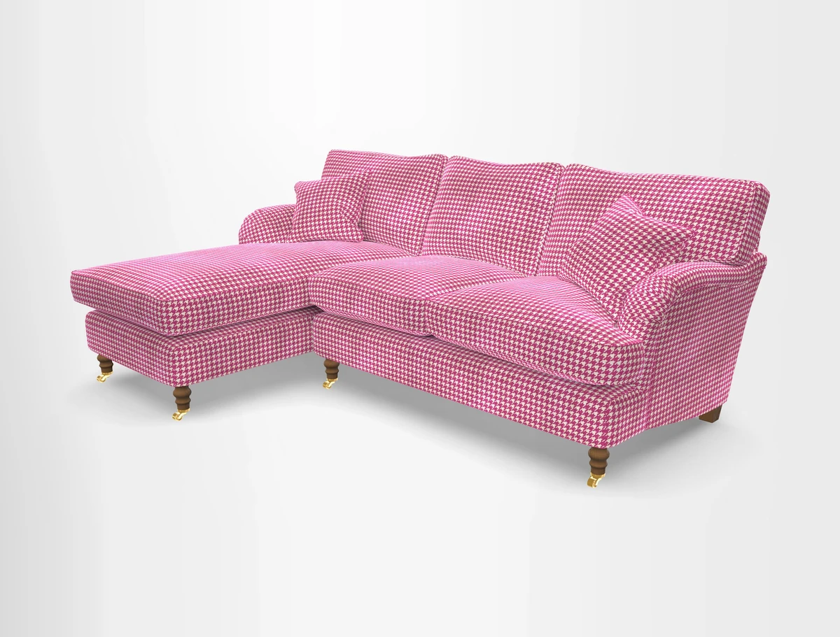 Alwinton chaise LHF in Floral Linen Lela Mystery