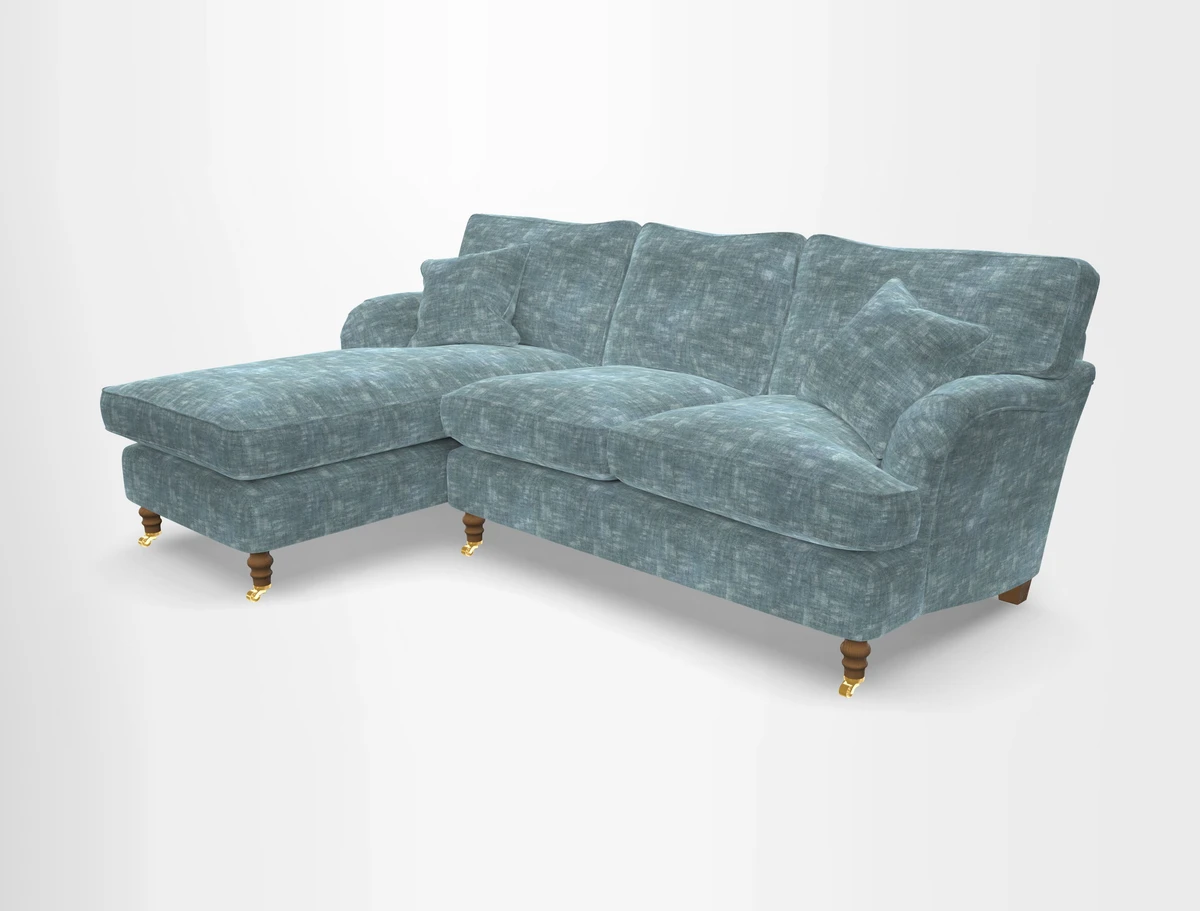 Alwinton chaise LHF in Floral Linen Lela Mystery