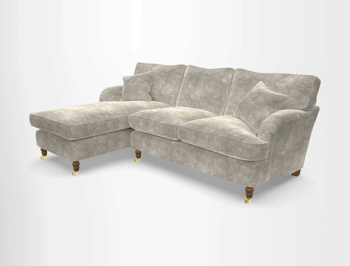 Alwinton chaise LHF in Floral Linen Lela Mystery