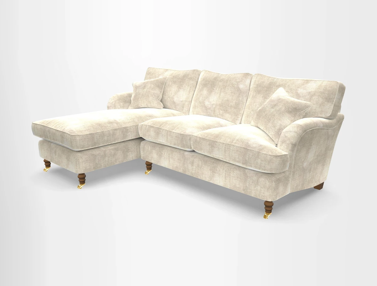 Alwinton chaise LHF in Floral Linen Lela Mystery