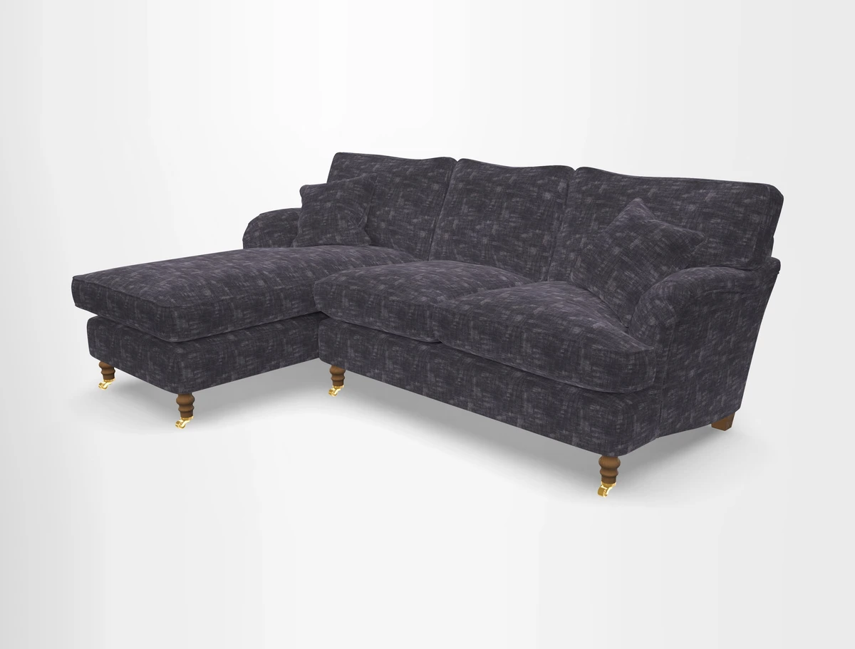 Alwinton chaise LHF in Floral Linen Lela Mystery